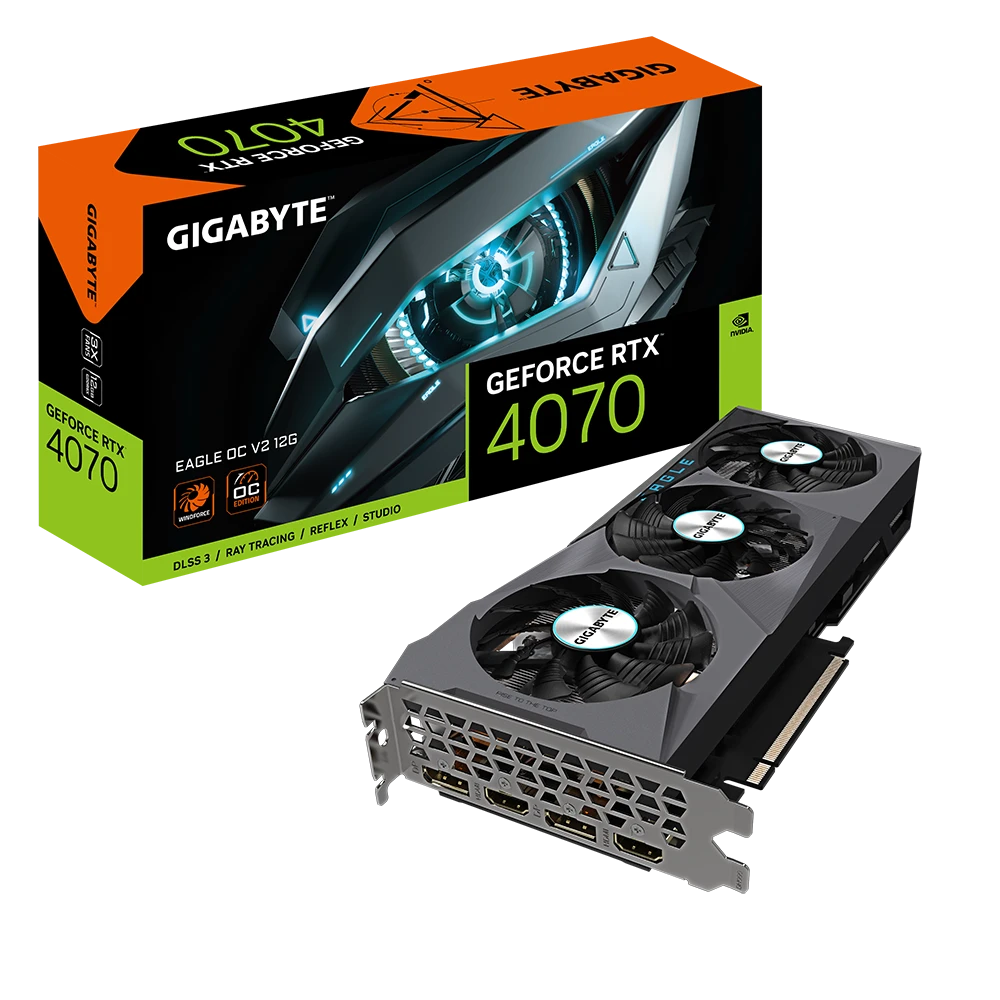 Gigabyte GeForce RTX 4070 EAGLE OC V2 12G